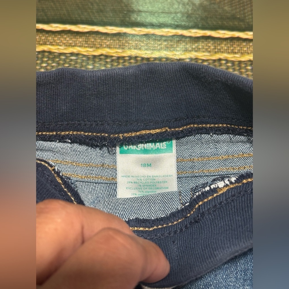 Cat&jack and garanimales Kids Jeans - Classic Blue and Black Trio size 18M - Picture 2 of 10